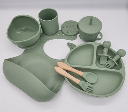 Antislip Siliconen Eetset voor Stressvrij Zelf Eten – Veilige Babyserviesset 7