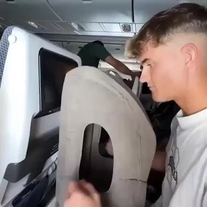 Comfortabel Opblaasbaar Nekkussen voor Vliegtuigreizen