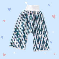 Wit/blauw met schapen