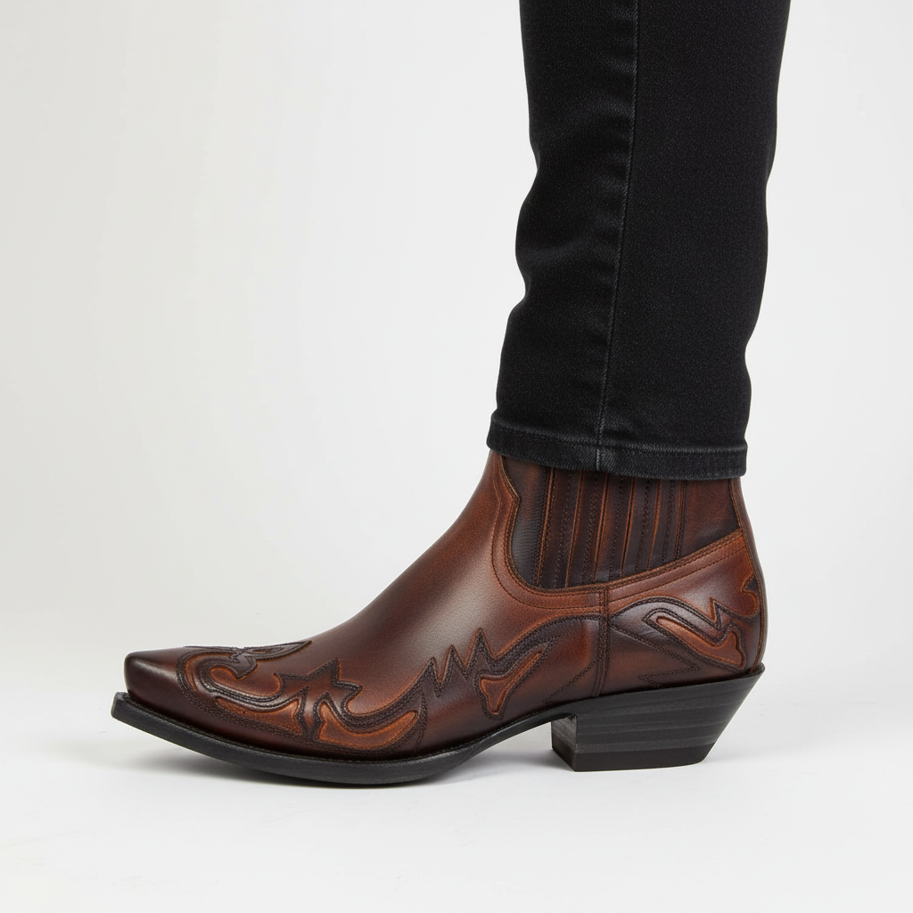 Comfortabele Leren Cowboystiefels voor Duurzame Stijl 4