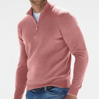 Comfortabele Merinowol Pullover met Rits voor Warmte en Stijl 0
