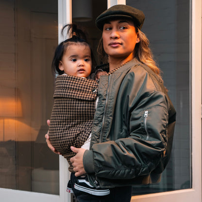 Draagzak - Pied-de-poule bruin