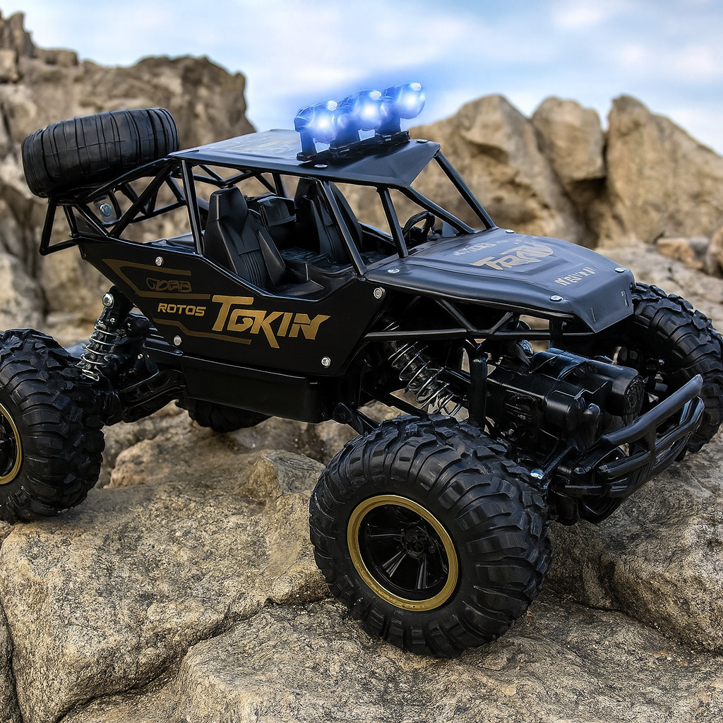 Schokbestendige RC Monstertruck voor Avontuurlijke Offroad Rit 0