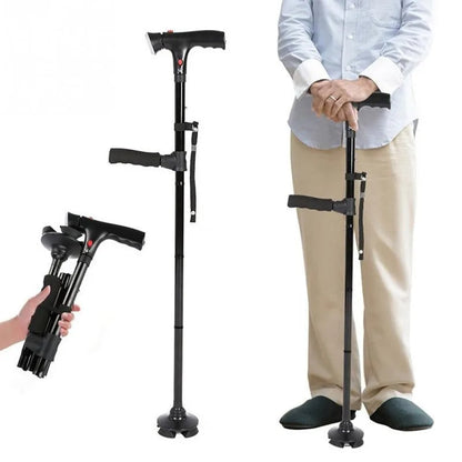 Verstelbare Wandelstok voor Optimale Stabiliteit en Comfort